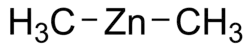 Strukturformel von Dimethylzink