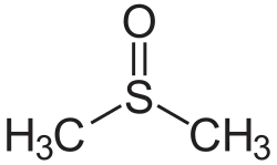 Strukturformel von Dimethylsulfoxid