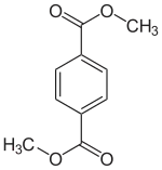 Struktur von Dimethylterephthalat