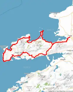 Karte des Wanderweges