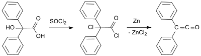 Synthese von Diphenylketen nach Staudinger
