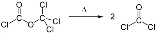 Thermolyse von Diphosgen