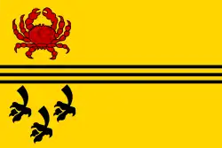 Flagge des Ortes Dirksland