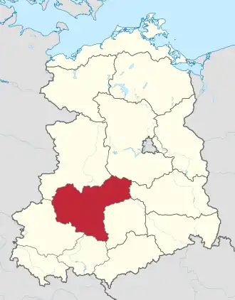 Zuständigkeitsgebiet der BVfS Halle