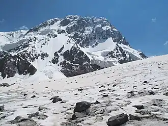 Dschigit Nordwand mit Kultor Gletscher