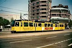 N8C-Wagen 1995 an der Haltestelle Stadtgarten (bis 1992 Stadttheater)