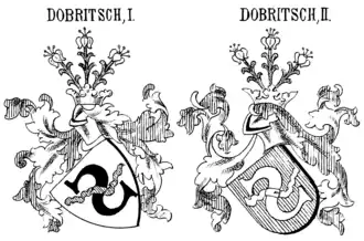 Wappenvarianten derer von Dobritsch/Doberschütz