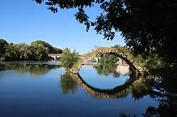 Rest einer römischen Brücke in Dole