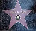 Stern Donald Ducks auf dem Hollywood Walk of Fame in Los Angeles