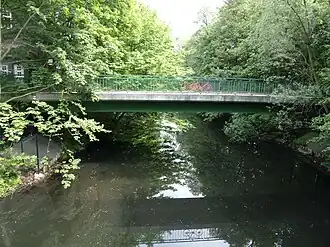 Fahrradbrücke über den Isebekkanal