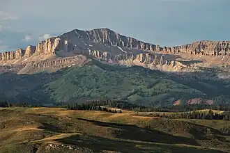 Doubletop Peak, Ansicht von Süden