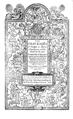 Dowland First Booke of Ayres