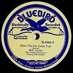 Bluebird Down The Old Cattle Trail