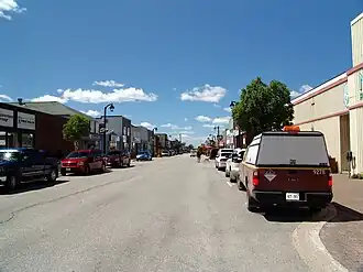 Die George Street im Zentrum der Gemeinde