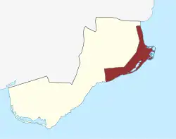 Lage des Dragør Sogn in der Dragør Kommune