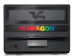 Dragon-Diskettenlaufwerk in Frontansicht