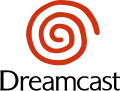 Das Dreamcast-Logo. Rot für Amerika; Orange für Japan und Asien; Blau für Europa und Ozeanien