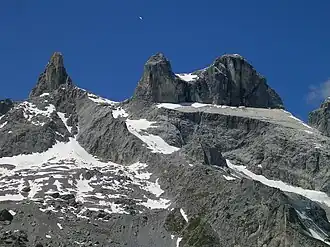 Links der Kleine, der Mittlere und rechts der Große Turm.