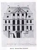 Saulsches Haus. Entwurf zur Gartenfront von Johann Christoph Knöffel