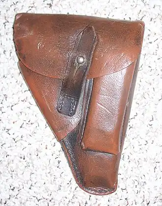 Holster aus Pressstoff für Pistolen des Typs Dreyse M1907, die von 1907 bis 1945 gefertigt wurden