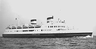 dän. Fährschiff Dronning Ingrid 1954–1963