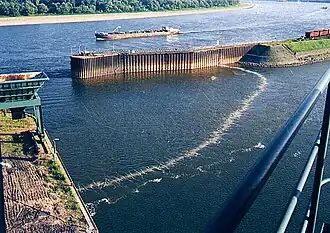 Godorfer Hafen – Druckluftsperre (Juli&nbsp;2014)