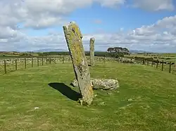 Menhire (der vordere ist 2010 umgefallen)