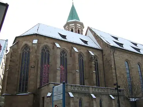 Spätgotischer Chor von Norden (Kirchbrunnengasse)