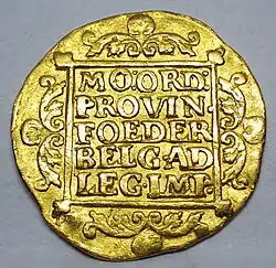 Holländischer Dukat von 1738 Avers und Revers