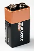 9-Volt-Block der Marke Duracell