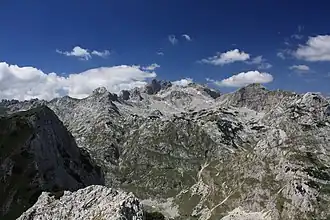 Durmitor; Bobotov Kuk in der Bildmitte