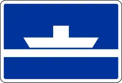 B.1b Fährstelle für nicht freifahrende Fähren