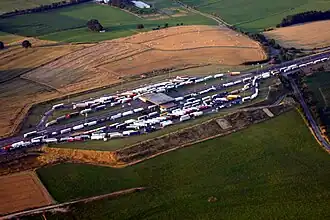 Grenzübergang Arlon der belgischen A4 und der luxemburgischen A6