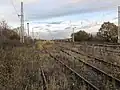 Die Gleise des Übergabebahnhofs (Aufnahme 2020)