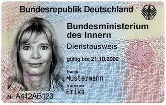 Elektronischer Dienstausweis des BMI