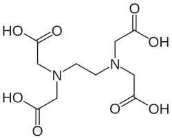 Strukturformel von Ethylendiamintetraessigsäure