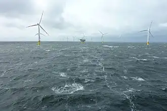 Riffgat mit der Umspannplattform