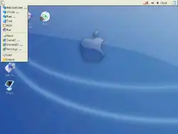 Bildschirmfoto von E/OS 0.2.8