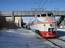 Hochgeschwindigkeitszug ЭР200 (ER200) in Ljuban