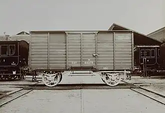 Gedeckter Güterwagen der Baureihe N 63625–64799