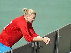 Jekaterina Strokowa Rang neun mit 57,85&nbsp;m