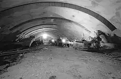 Kavernenzentrale Amsteg II im Bau