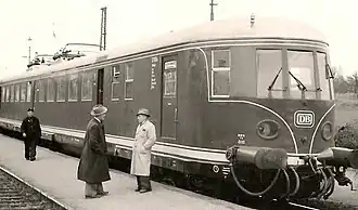 Fernschnelltriebwagen ET 11 01 der DB im Jahr 1957
