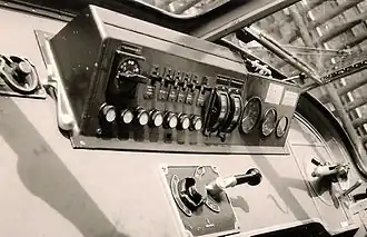 Führerstandspult in einem Triebwagen der Reihe 470 der S-Bahn Hamburg