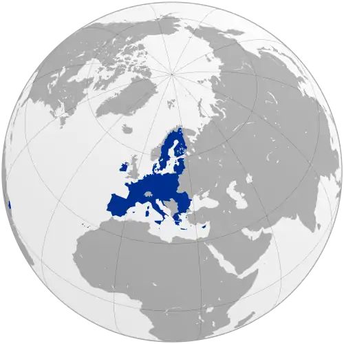 Lagekarte der Europäischen Union