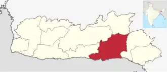 Lagekarte des Distrikts