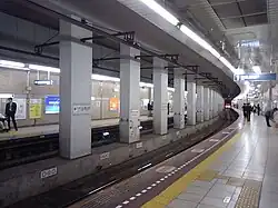 Bahnsteige der Hibiya-Linie