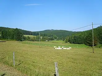 Blick von Ludwigseck im Benfetal zum Ebschloh