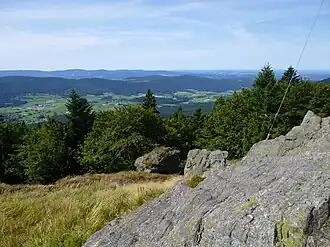 Blick vom Mühlriegel nach Süden
