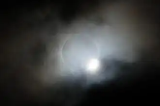 Ende der Totalität; Tórshavn, Färöer